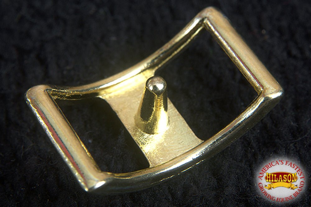 1/2 In Hilason W. H. Tk. Die Cast Conway Buckle Brass Plt. – Hilason