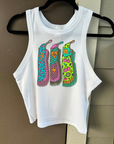 Cowgirl Chaps Cropped Tank