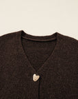 Kassidy Heart Metal Cardigan Sweater