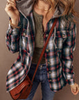 Ava Print Chest Hooded Shacket