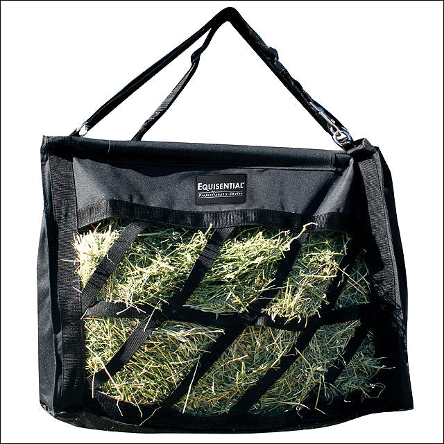 21X21X11 Professional Choice Horse Tack Equisential Hay Bag Black