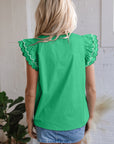 Mia Layered Short Sleeve Blouse