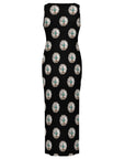 Baha Ranch Silver Concho Slit Maxi Dress