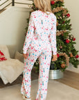 Alana Christmas Pattern Long Sleeve Top