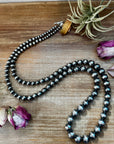 NFR Collection Necklace – Graduated Sterling Silver Pearls 6mm to 16mm – 45"