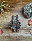 Smaller Pearls hair clips - turquoise and faux pearls