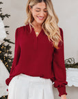 Karimya Long Sleeve Blouse Long Sleeve Top