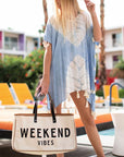 Alicia WEEKEND VIBES Canvas Tote