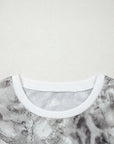 Camo Crew Neck Short Sleeve T-Shirt