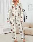 Baha Ranch Christmas Horses Satin Western Pajamas