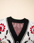 Selene Print Front Knit Cardigan