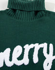 Belen Letter Embroidered High Sweater
