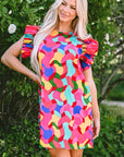Amaia Ruffle Sleeve Shift Dress