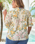 Alayna Woven Half Sleeve PLUS Blouse