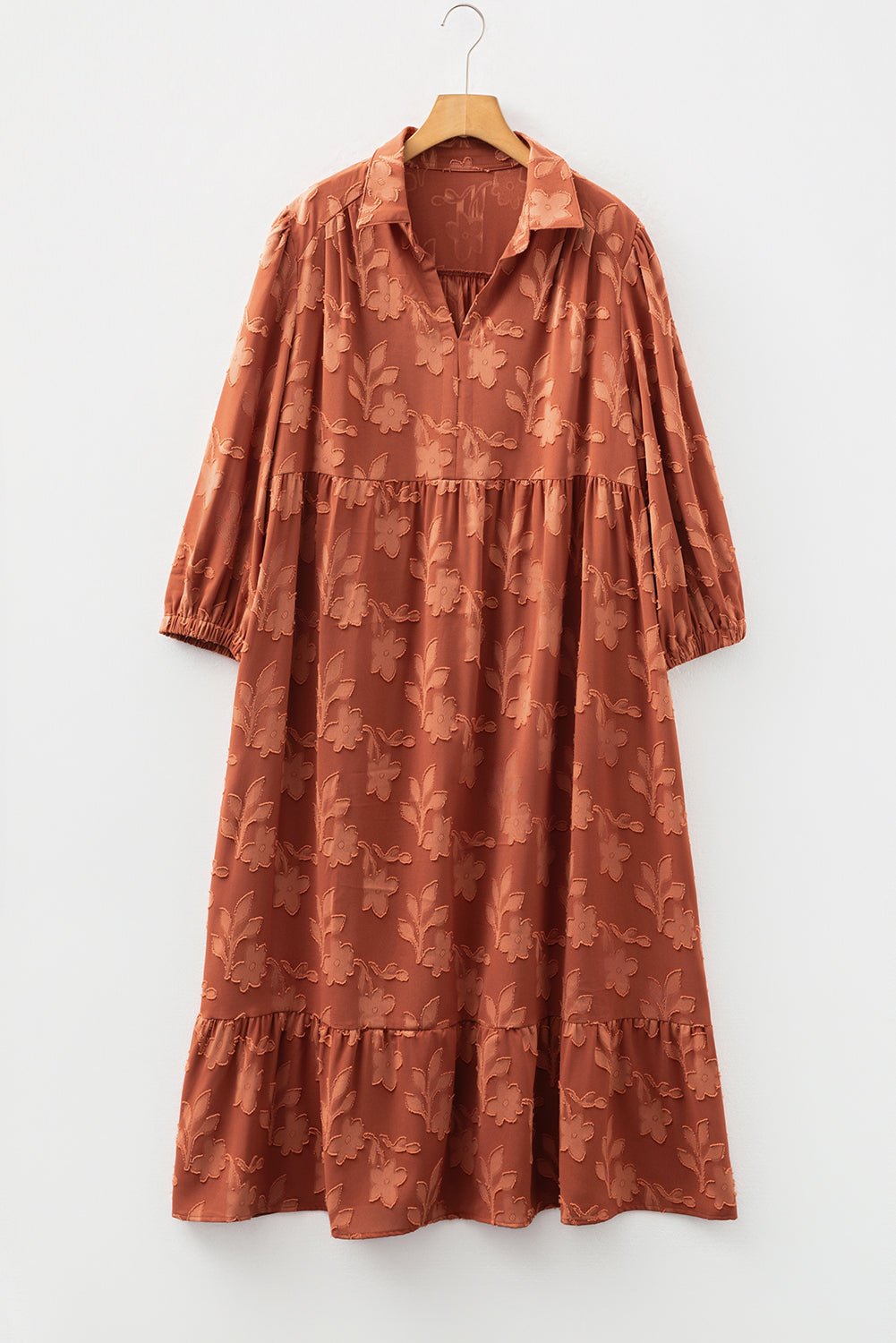 Mallory 4 Sleeve Long PLUS Dress