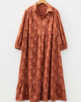Mallory 4 Sleeve Long PLUS Dress