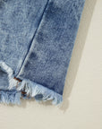 Olivia Hooded Raw Hem Jacket
