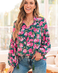 Cleo Collar Puff Sleeve Blouse