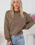Mineral Wash Drop Shoulder Crewneck Sweatshirt