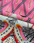 Paisley Geometric V-Neck High Waist Romper