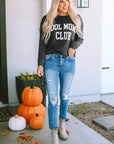 COOL MOMS CLUB Drop Shoulder Sweatshirt