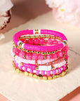 Dallas Beaded Elastic Bracelet Set