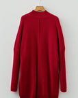 Solid Ribbed Mock Neck Sweater Dress
