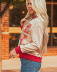 GAME DAY Varsity Stripe Crewneck Sweatshirt