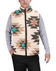 Baha Ranch Tan Aztec Puffy Vest