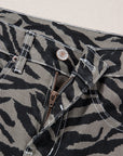 Hunter Printed Wide Leg Jeans