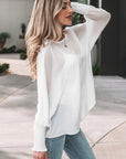 Gwen Sleeve Dolman Blouse Long Sleeve Top
