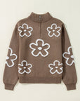 Eleanor Half Zipper Stand Sweater
