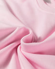 Pink Colorblock Patchwork Drop Shoulder Plus Size Sweatshirt