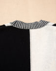 Plus Size Checker Drop Shoulder Open Front Cardigan