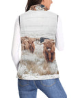 Baha Ranch Highland Herd Women's Puffy Vest