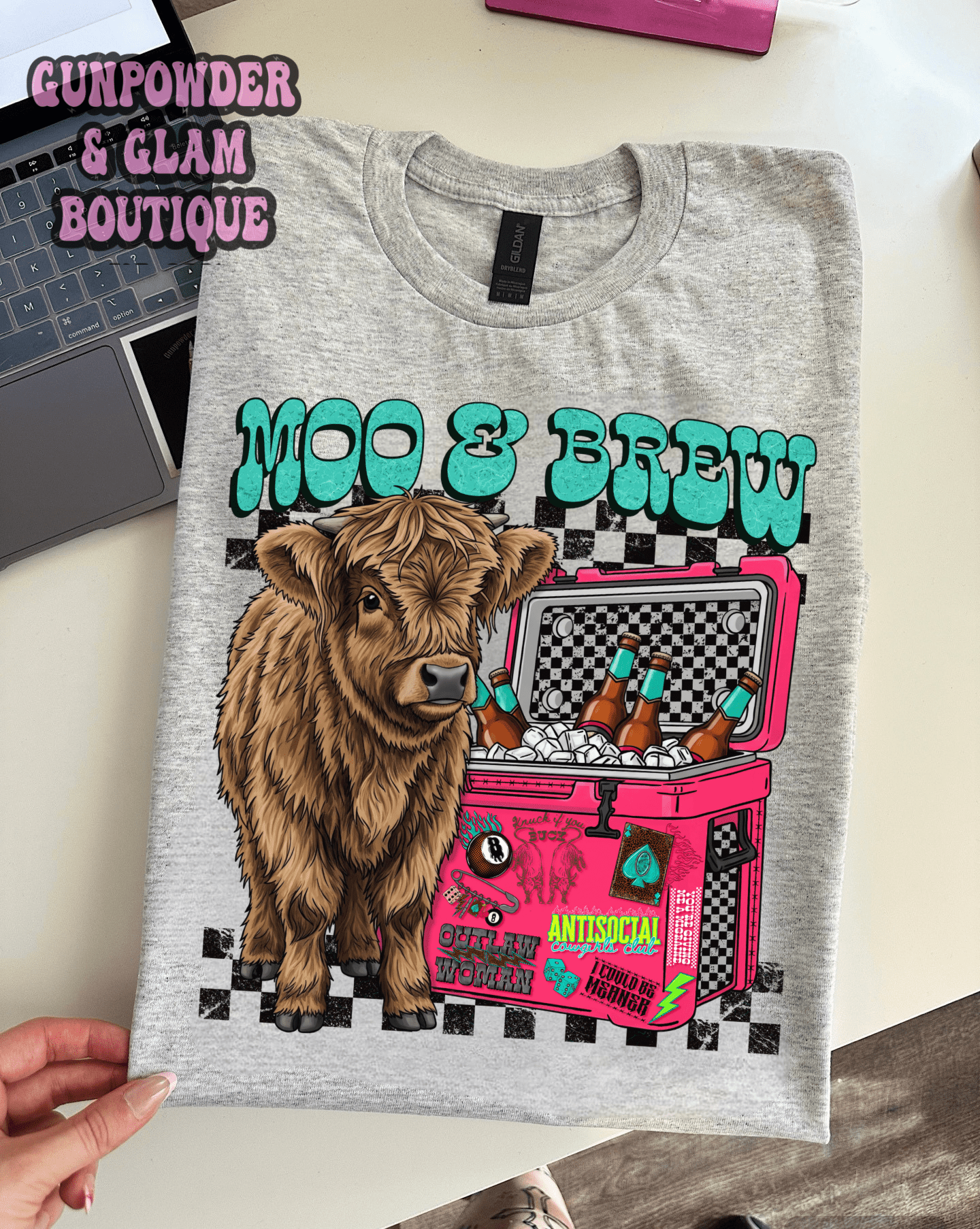 Moo &amp; Brew Tee or Crewneck