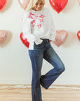 Vada High Low Oversize Sweatshirt
