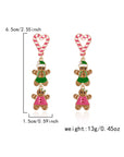 Ariya Heart Pendant Christmas Earrings