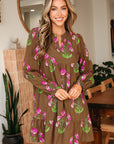 Kelly Hem Puff Sleeve Dress
