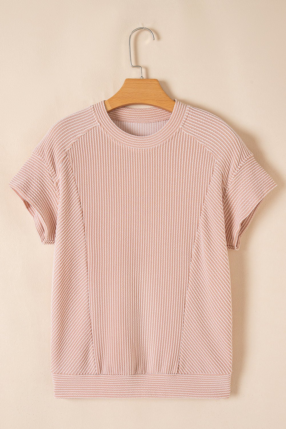 Leilany Corded Knit Short Sleeve Set