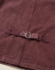 Corduroy Collar Zipped Front Denim Jacket