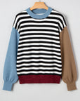 Julieta Colorblock Sleeve Chic Sweater