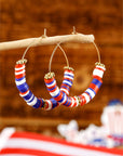 Eden Beaded Large Hoop Earrings