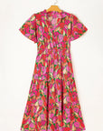 Lillie Floral Short Sleeve Maxi dress