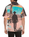 Baha Ranch Retro Pop Western Mystery Cowboy Men's Camp Shirt