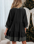 Patara Sleeve Tiered Mini Dress