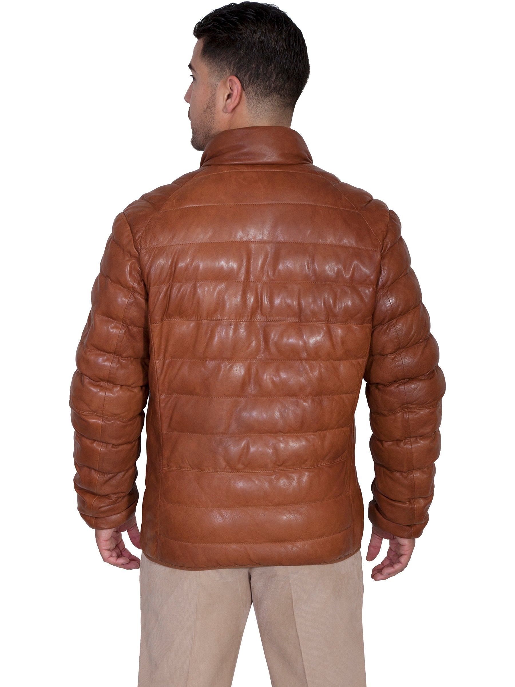Ribbed Leather Jacket - 512