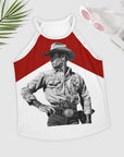 Baha Ranch Black White Cowboy Vintage Tank Top