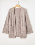 Athena Knit Open Front Chic Cardigan with Pockets