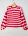 Annika Shoulder Patchwork Sleeve Pullover
